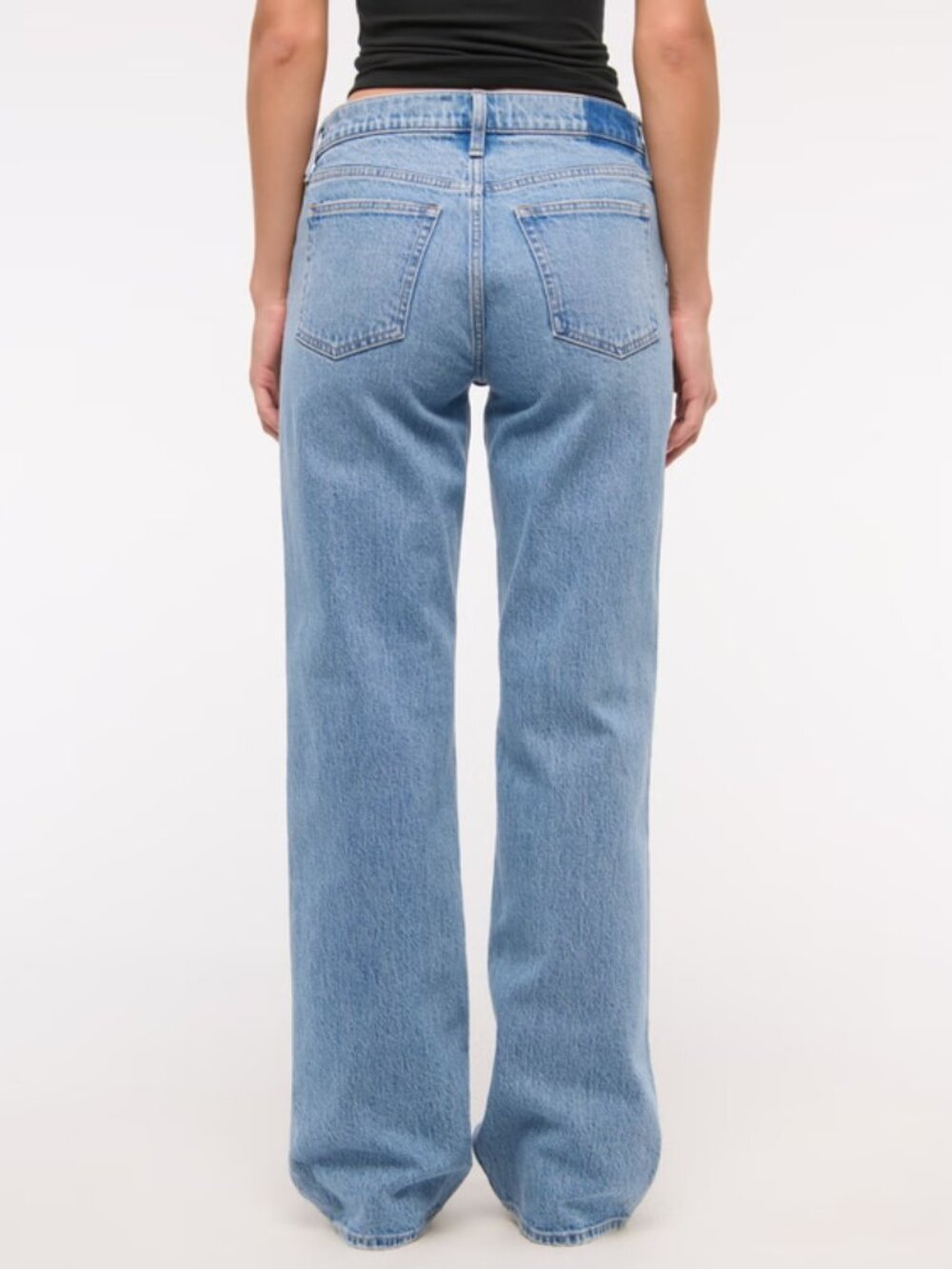 Abercrombie & Fitch The Baggy Low Rise Curve Love Medium Wash 26R